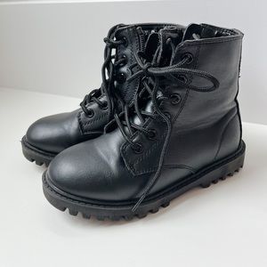 Gap Black Leather Boots, size 11